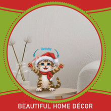 Load image into Gallery viewer, Xmas Acrylic Shaking Head 5D DIY Diamond Art Tabletop Decorations for Home (Cat)

