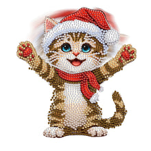 Load image into Gallery viewer, Xmas Acrylic Shaking Head 5D DIY Diamond Art Tabletop Decorations for Home (Cat)
