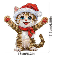 Load image into Gallery viewer, Xmas Acrylic Shaking Head 5D DIY Diamond Art Tabletop Decorations for Home (Cat)
