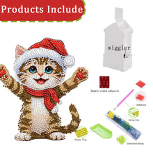 Load image into Gallery viewer, Xmas Acrylic Shaking Head 5D DIY Diamond Art Tabletop Decorations for Home (Cat)

