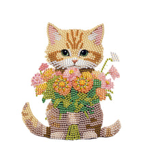 Load image into Gallery viewer, Xmas Acrylic Shaking Head 5D DIY Diamond Art Tabletop Decorations for Home (Cat)
