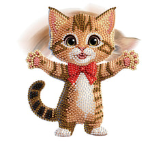 Load image into Gallery viewer, Xmas Acrylic Shaking Head 5D DIY Diamond Art Tabletop Decorations for Home (Cat)
