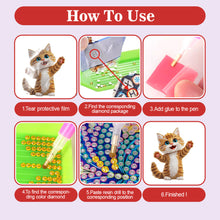 Load image into Gallery viewer, Xmas Acrylic Shaking Head 5D DIY Diamond Art Tabletop Decorations for Home (Cat)
