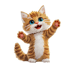 Load image into Gallery viewer, Xmas Acrylic Shaking Head 5D DIY Diamond Art Tabletop Decorations for Home (Cat)
