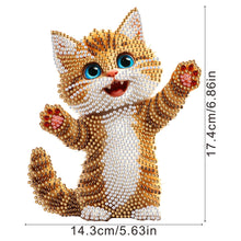 Load image into Gallery viewer, Xmas Acrylic Shaking Head 5D DIY Diamond Art Tabletop Decorations for Home (Cat)
