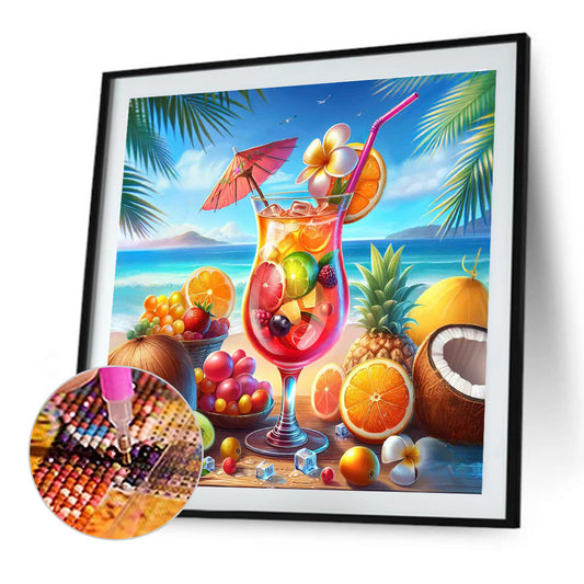 Diamond Painting - Full Round - Summer Beach Fruit Drink (30*30CM)