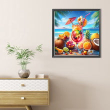 Load image into Gallery viewer, Diamond Painting - Full Round - Summer Beach Fruit Drink (30*30CM)
