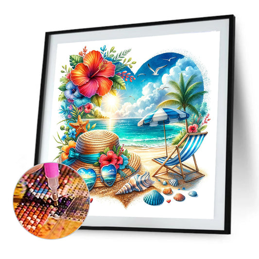 Diamond Painting - Full Round - Summer Beach (30*30CM)