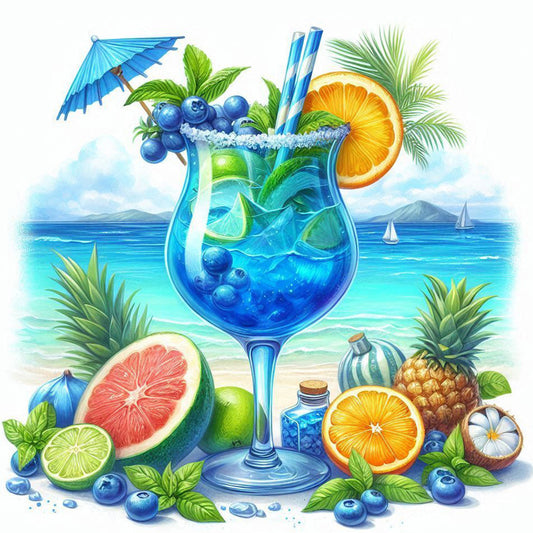 Diamond Painting - Full Round - Summer Beach Drink (30*30CM)