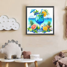 Load image into Gallery viewer, Diamond Painting - Full Round - Summer Beach Drink (30*30CM)
