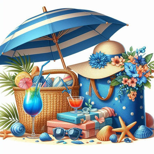 Diamond Painting - Full Round - Beach Bag (30*30CM)