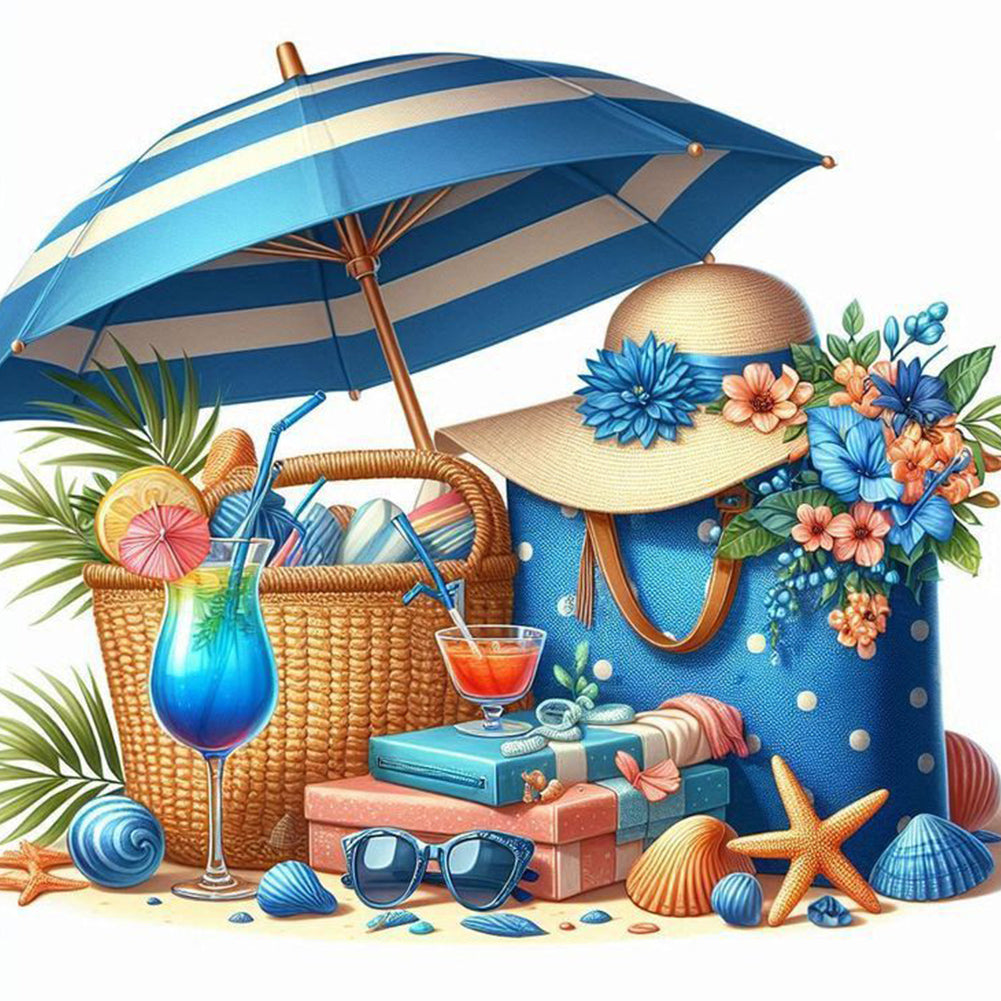 Diamond Painting - Full Round - Beach Bag (30*30CM)