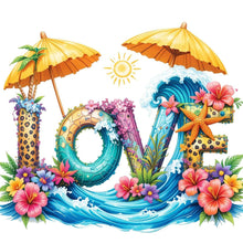 Load image into Gallery viewer, Diamond Painting - Full Round - Summer Beach Love (30*30CM)

