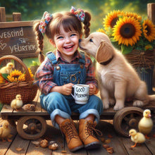 Load image into Gallery viewer, Diamond Painting - Full Round - Dog And Child (40*40CM)
