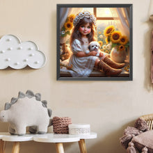 Load image into Gallery viewer, Diamond Painting - Full Round - Dog And Child (40*40CM)
