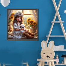 Load image into Gallery viewer, Diamond Painting - Full Round - Dog And Child (40*40CM)
