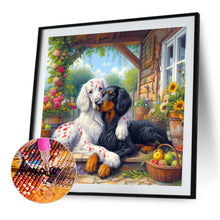 Load image into Gallery viewer, Diamond Painting - Full Round - Two Dogs (40*40CM)
