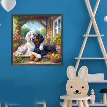 Load image into Gallery viewer, Diamond Painting - Full Round - Two Dogs (40*40CM)
