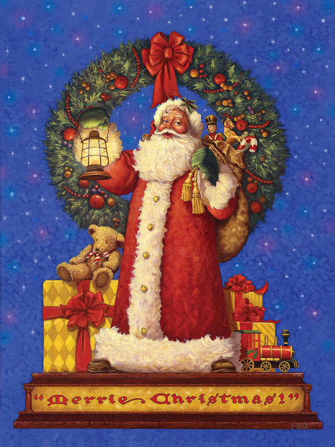 AB Diamond Painting - Full Round - Santa Claus Street Scene (40*50CM)