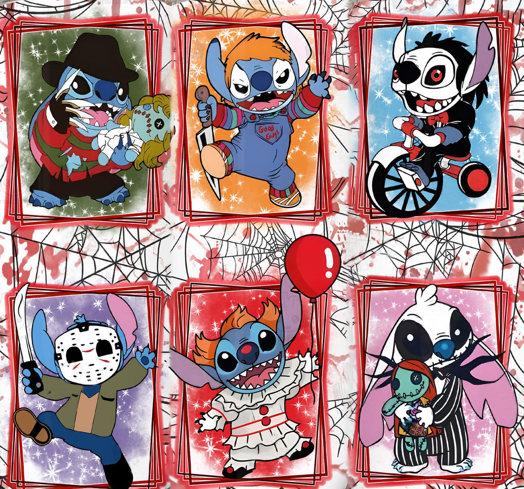 AB Diamond Painting - Full Round - Halloween horror characters (50*45CM)