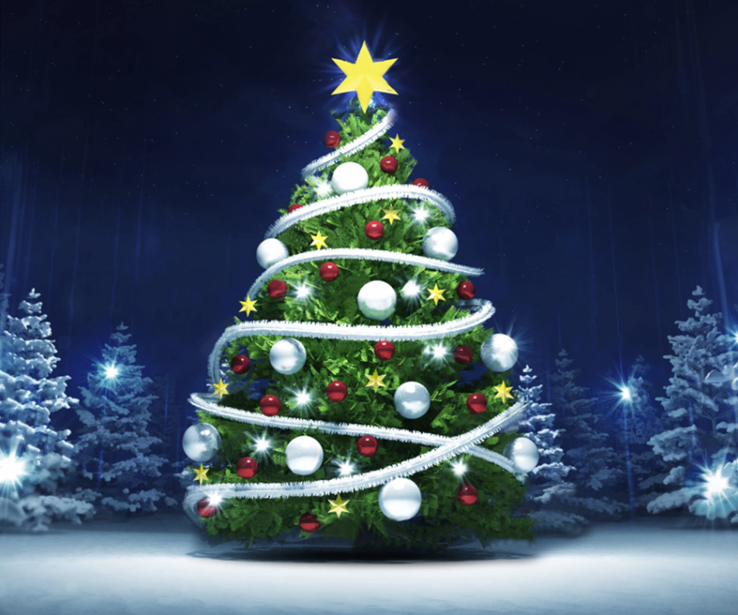 AB Diamond Painting - Full Round - Glowing Christmas Tree (50*40CM)