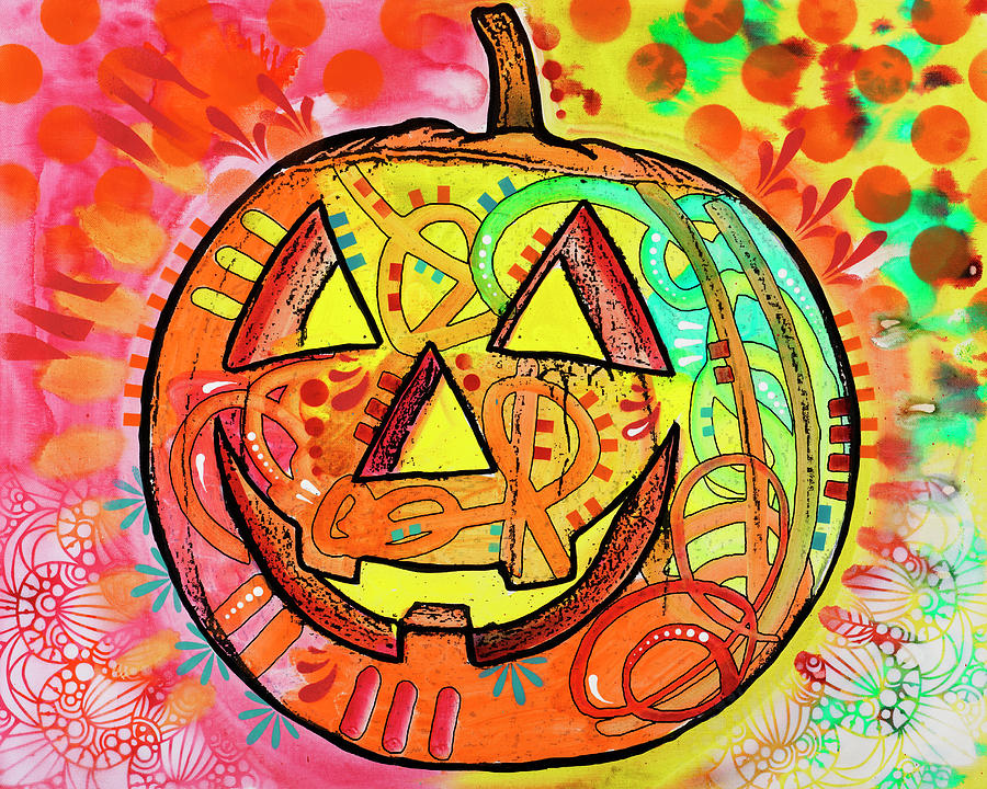 AB Diamond Painting - Full Round - Colorful Halloween Dracula Pumpkin (40*50CM)