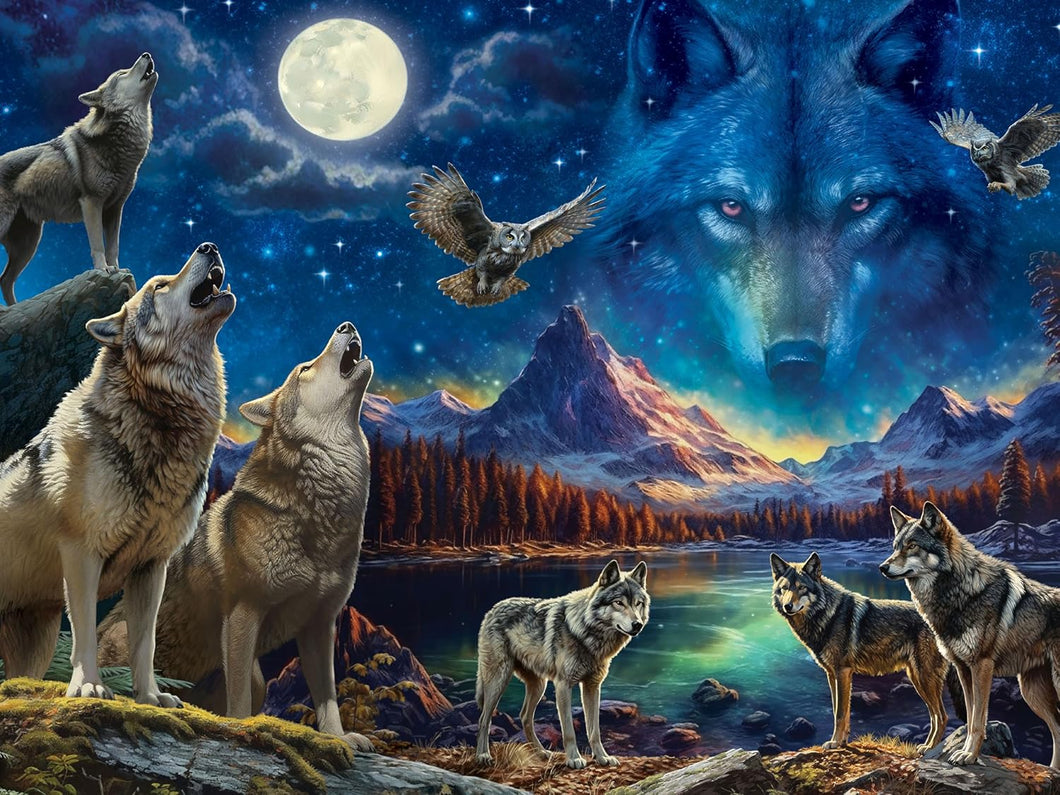 AB Diamond Painting - Full Round - Wolf (60*45CM)