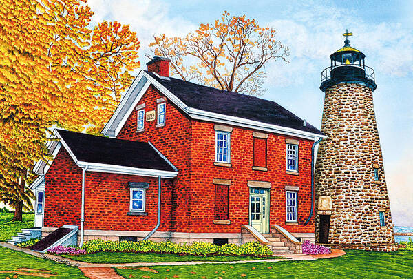 AB Diamond Painting - Full Round - Seaside lighthouse (50*40CM)