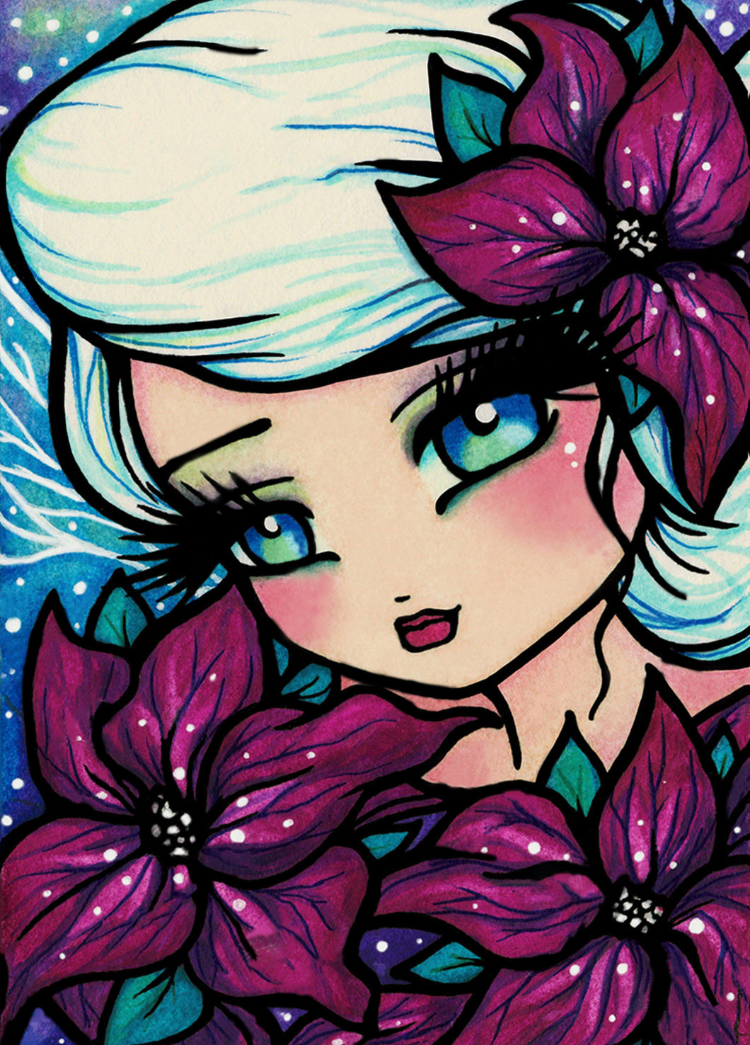 AB Diamond Painting - Full Round - Poinsettia Pixie (40*50CM)