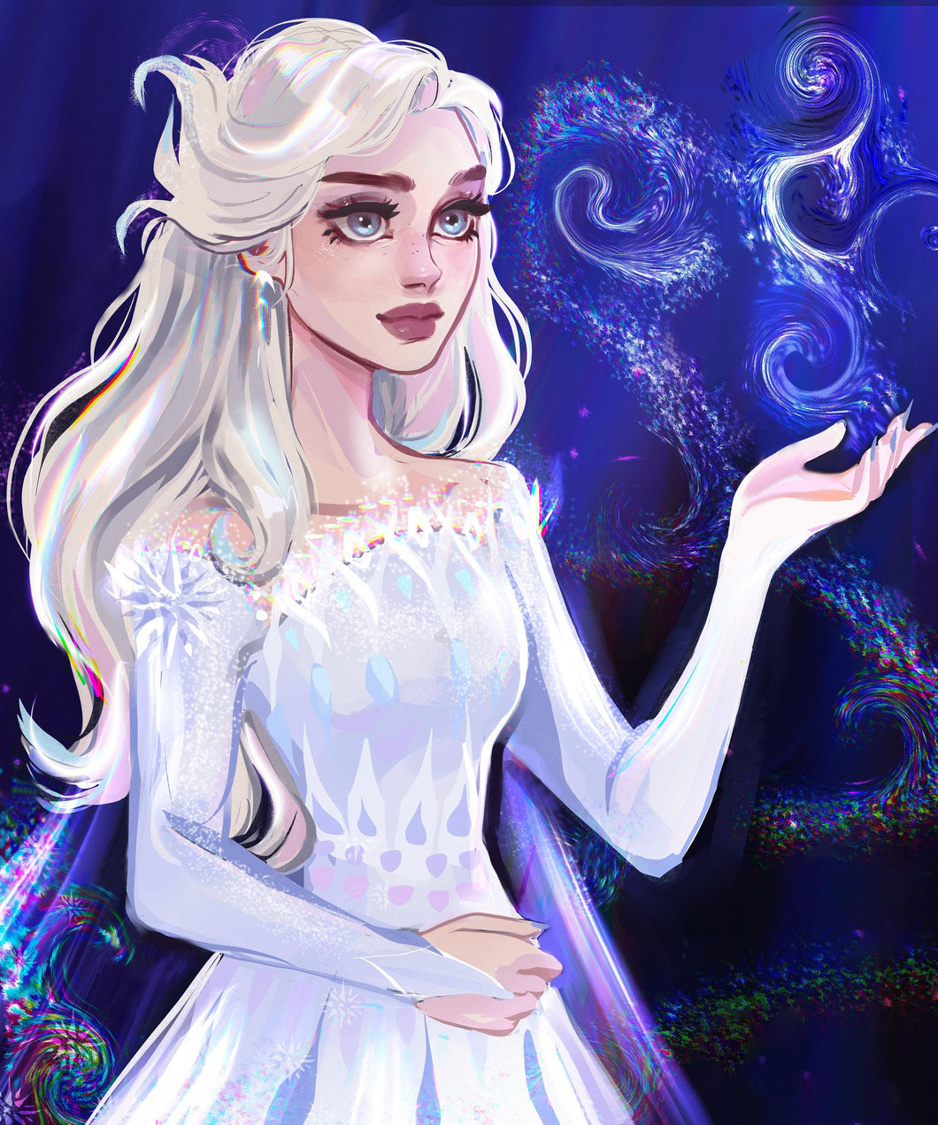 AB Diamond Painting - Full Round - Snow Queen Elsa (40*50CM)