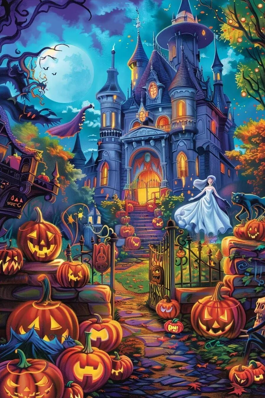 AB Diamond Painting - Full Round - Halloween (40*60CM)