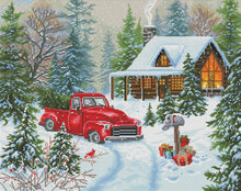 Load image into Gallery viewer, AB Diamond Painting - Full Round - Christmas Tree Cabin (50*40CM)
