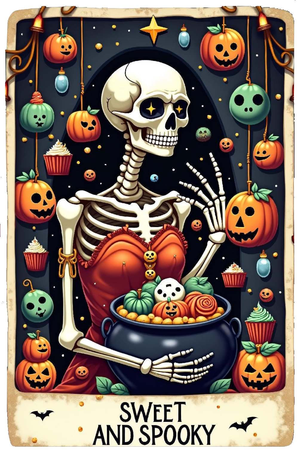 AB Diamond Painting - Full Round - Book Zombie Skull Tarot (40*60CM)