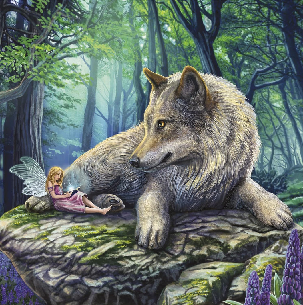 AB Diamond Painting - Full Round - Fairy Wolf (40*40CM)