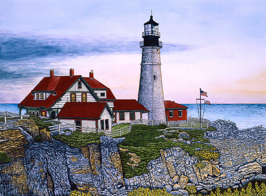 AB Diamond Painting - Full Round - Seaside lighthouse (50*40CM)