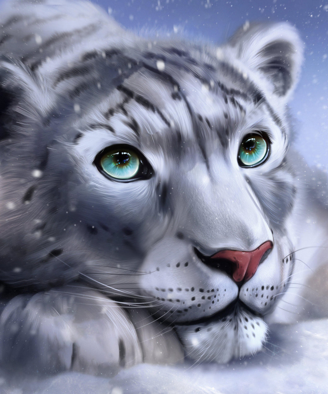 AB Diamond Painting - Full Round - Snow Leopard (40*50CM)