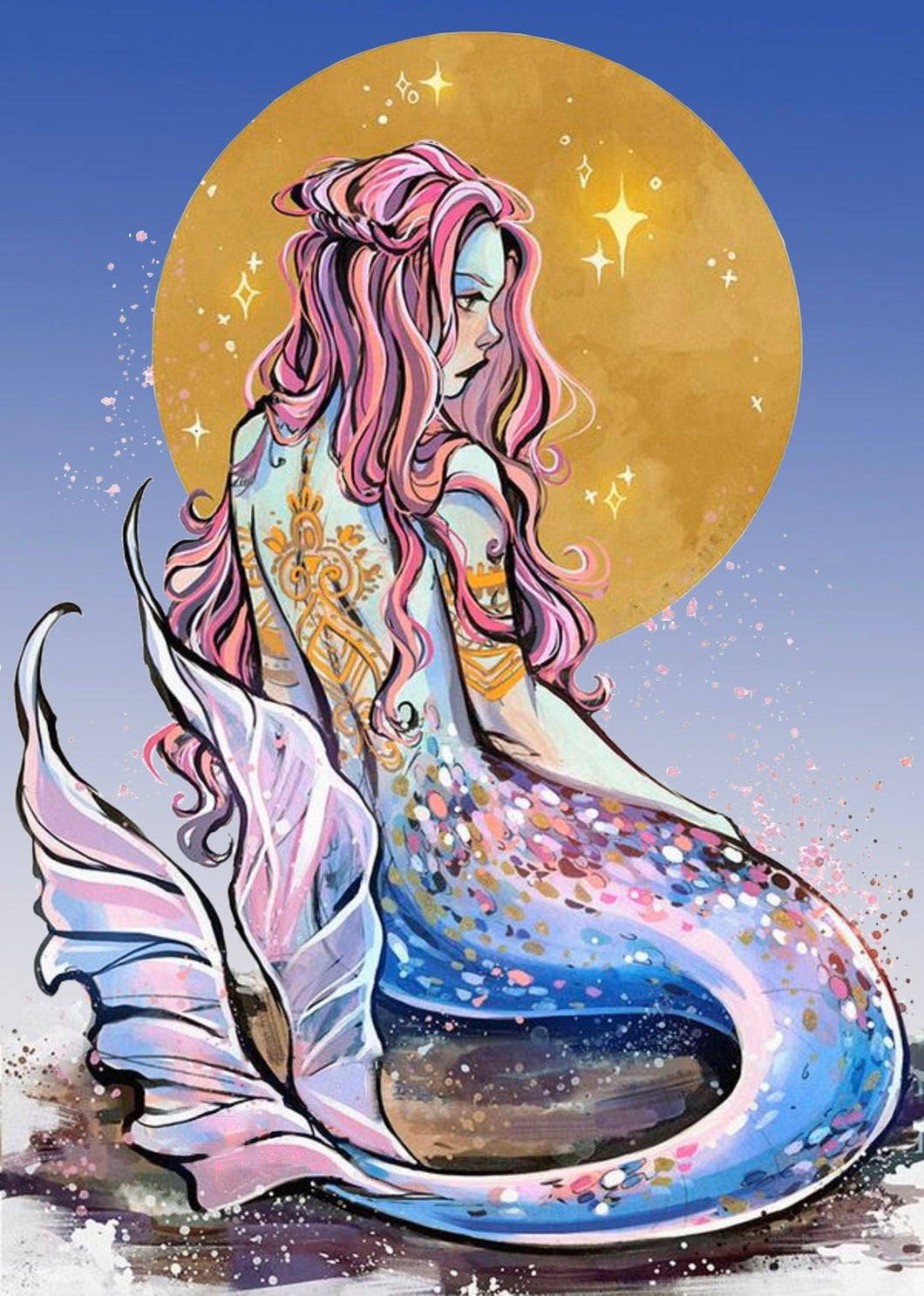 AB Diamond Painting - Full Round - Mermaid (40*60CM)