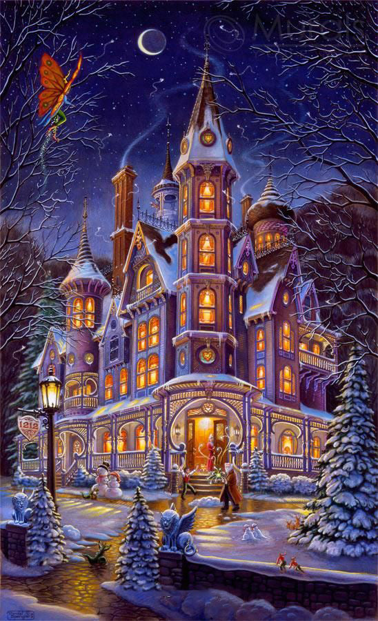 AB Diamond Painting - Full Round - Fantasy Fairy Castle (40*70CM)