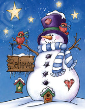 Load image into Gallery viewer, AB Diamond Painting - Full Round - Snowman Believe (40*50CM)
