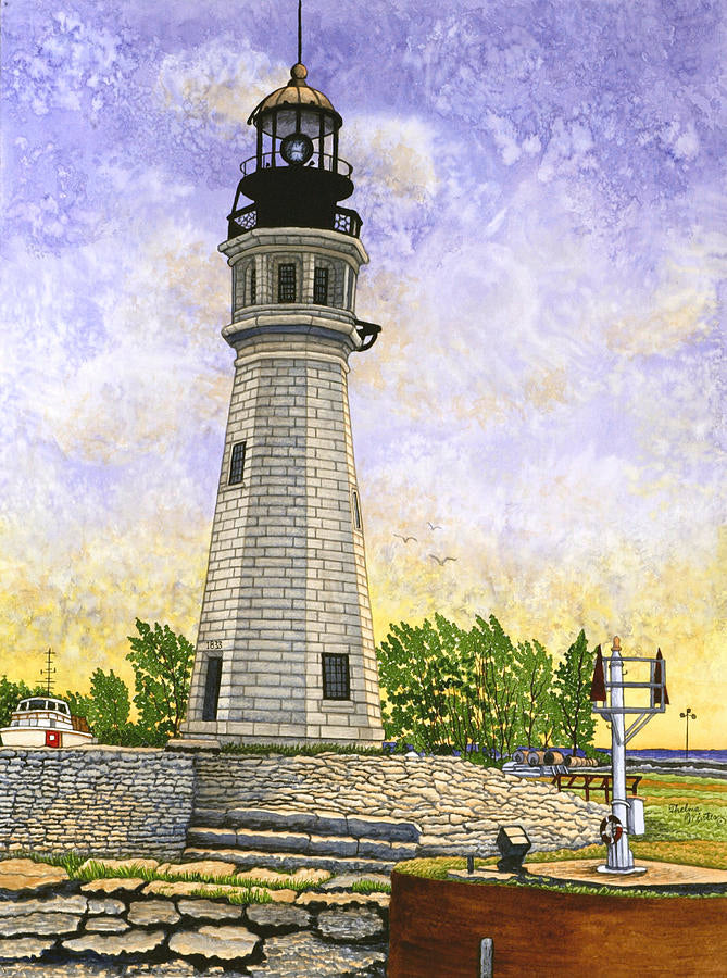 AB Diamond Painting - Full Round - Seaside lighthouse (50*40CM)