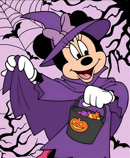 AB Diamond Painting - Full Round - Halloween Disney (40*50CM)