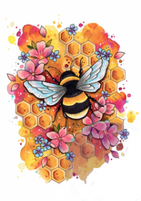 Load image into Gallery viewer, Diamond Painting - Full Round - Animal bee (30*40CM)

