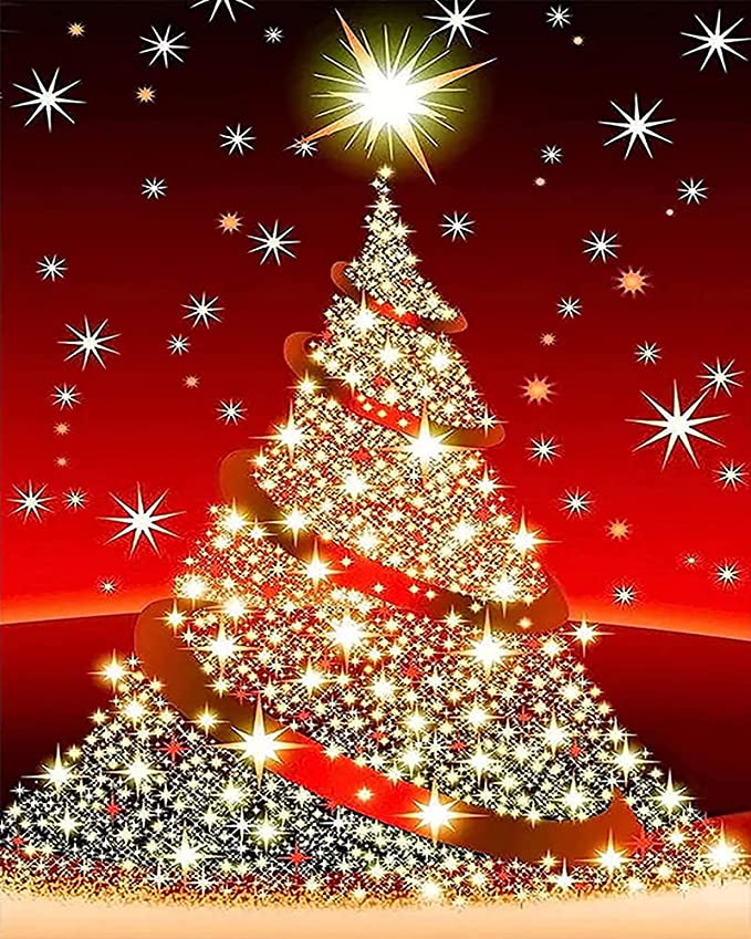 AB Diamond Painting - Full Round - Christmas Tree (40*50cm)