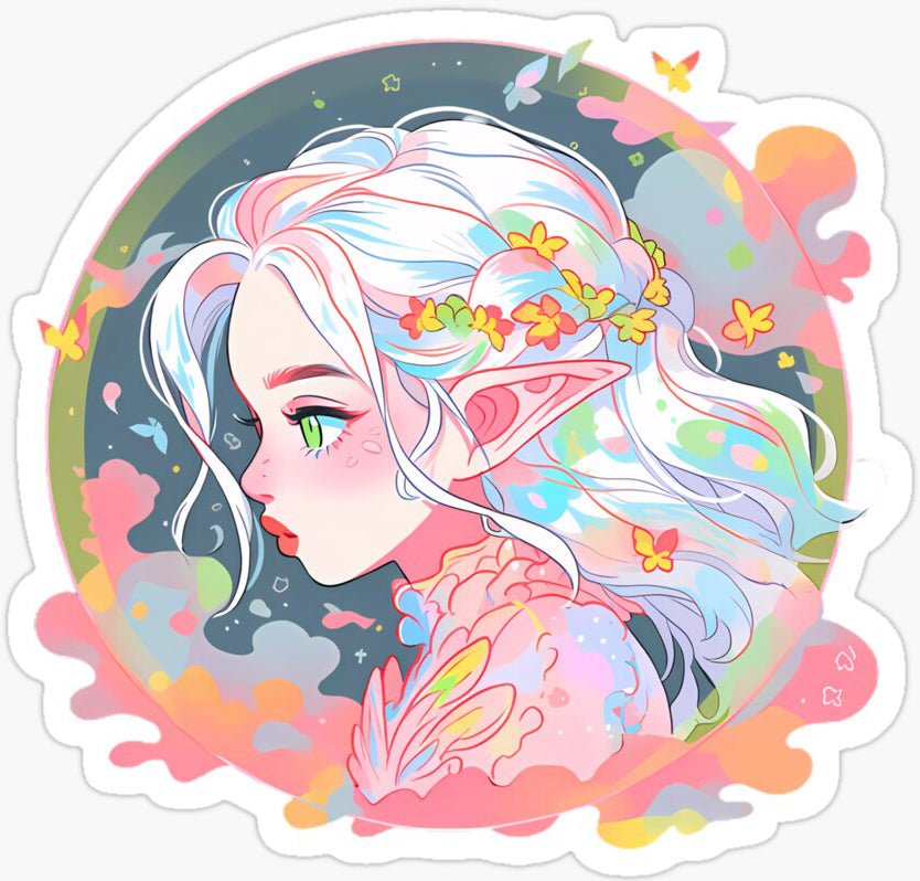 AB Diamond Painting - Full Round - anime girl (40*40CM)