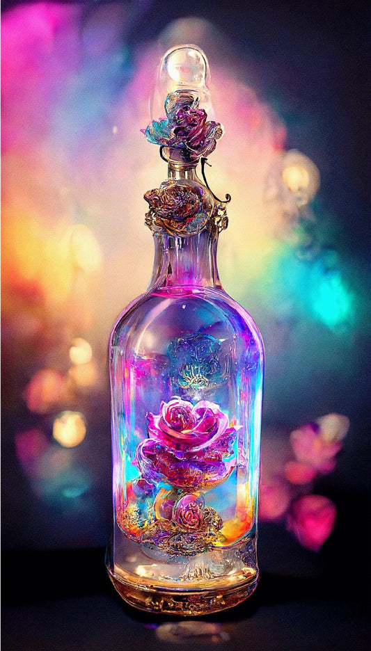 AB Diamond Painting - Full Round - Rose Vase (40*70cm)