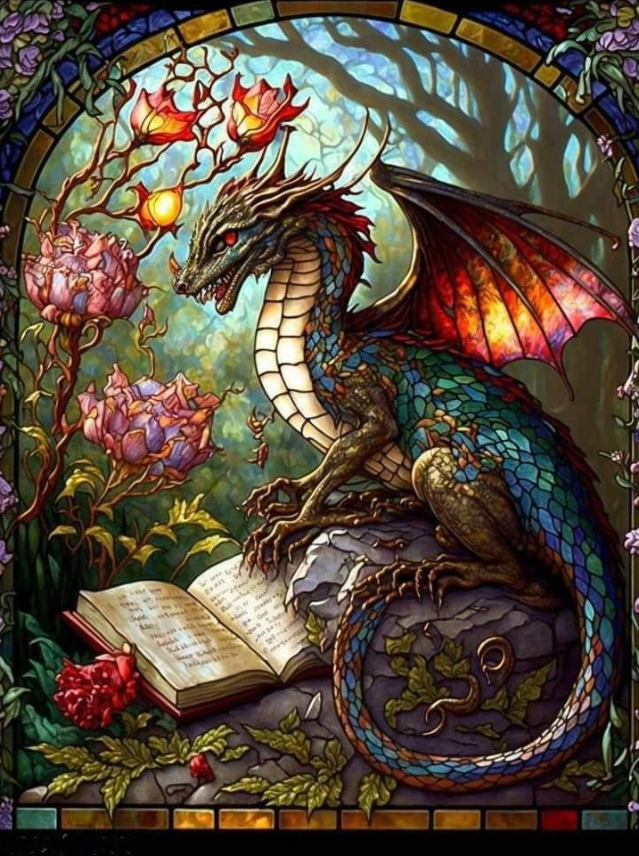 AB Diamond Painting - Full Round -   Dragon (40*50CM)