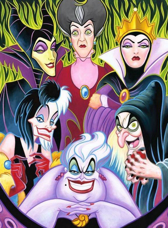 Diamond Painting - Full Round - Disney witch stepmothers (40*50CM)