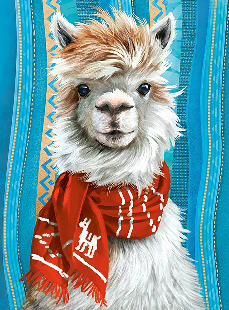 AB Diamond Painting - Full Round - Alpaca (40*55cm)