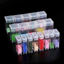 Load image into Gallery viewer, 32/48/64 Slots Beads Storage Case Acrylic Storage Containers for Embroidery Tool
