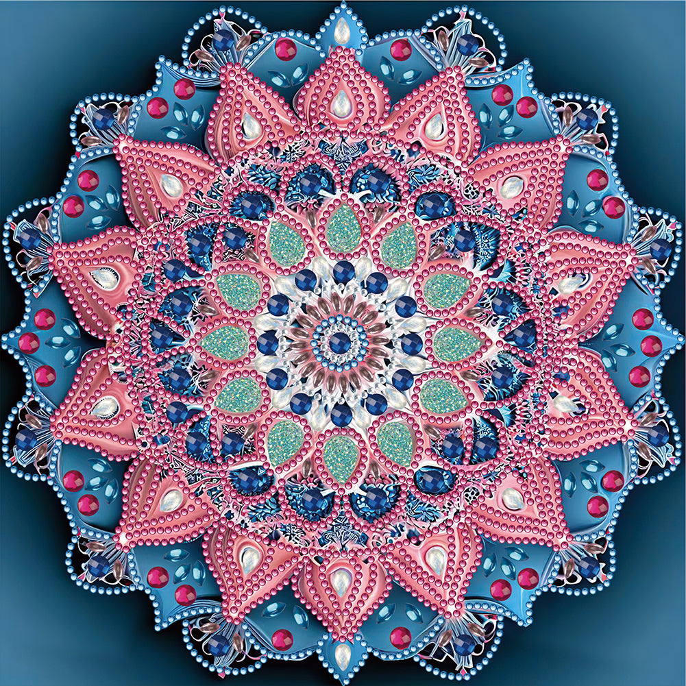 Diamond Painting - Partial Special Shaped - mandala (30*30CM)